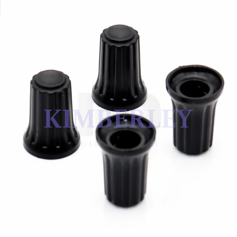 20 Piece Black Plastic Knob WH148 Knob Inverter Speed Cap Volume Potentiometer Knob Cap 6MM Half Handle