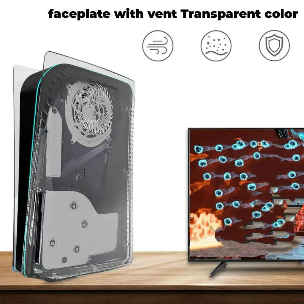 NEW Limited Cooling Vent Cover Panel for PS5 Replacement Faceplate Backplate Shell Skin Compatible with PS5 Console Disc Version