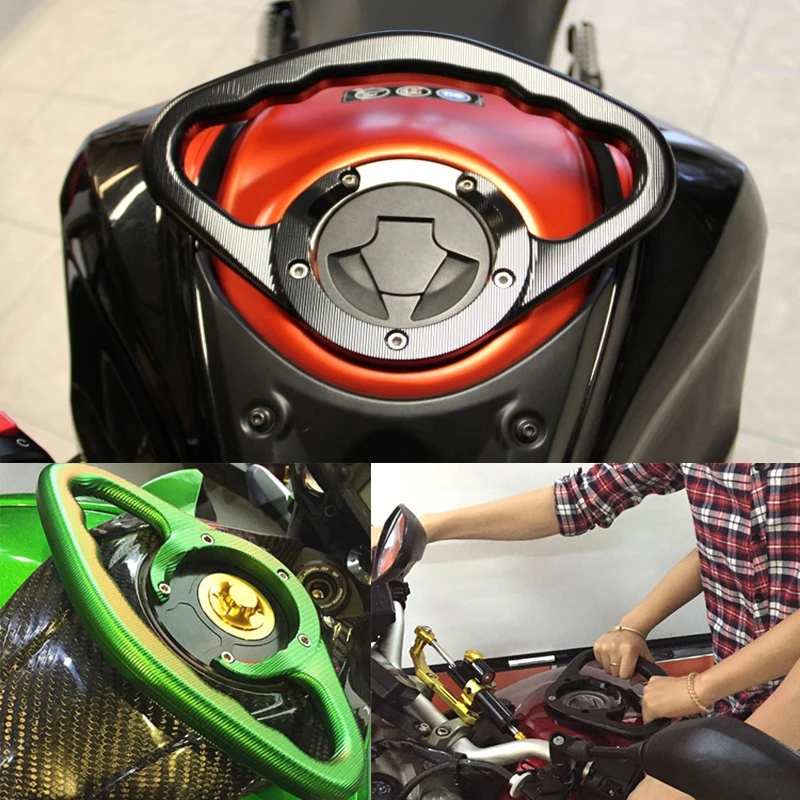 Aluminum Passenger Handgrip Hand Grip Armrest Grab Fit For Kawasaki Ninja ZX6R ZX9R ZX-6R 2000-2002 ZX-9R 1994-2003 ZX7R ZX7RR
