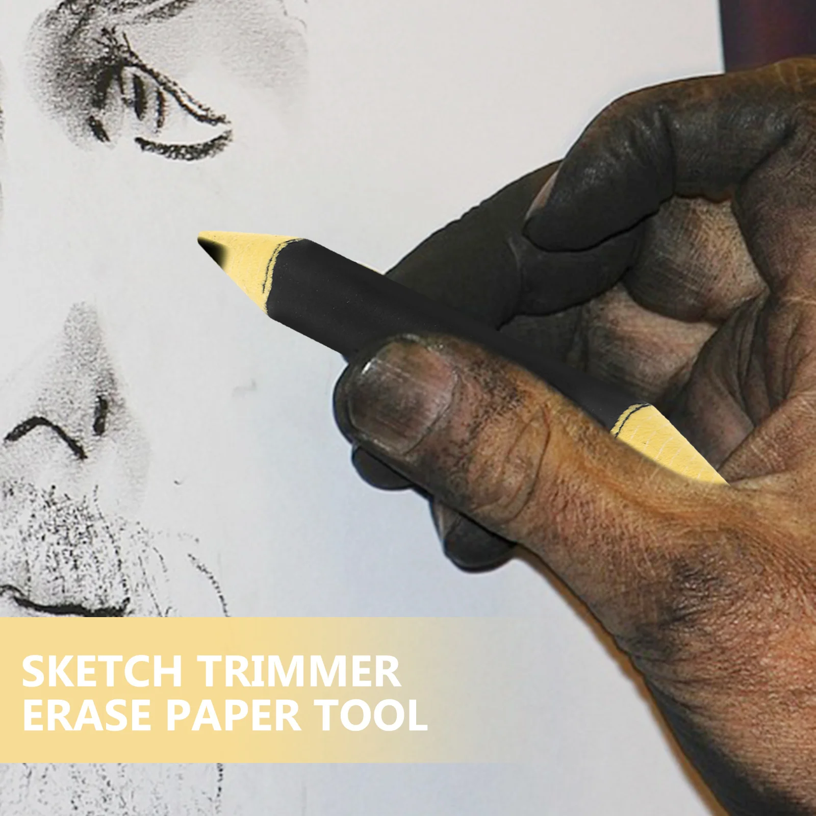 6 قطعة رسم مزج الجذع ورقة المتقلب الفنان رسم أداة مجموعة للطخ التظليل مزج أدوات للرسم