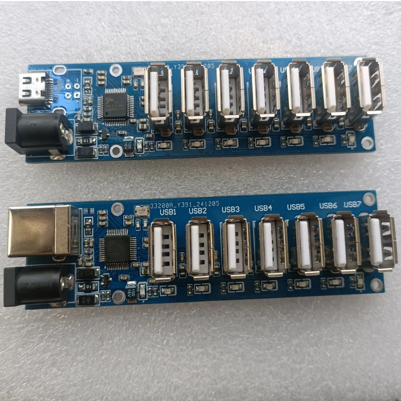 FE2.1 The USBHUB Hub 1 to 7 Ports Seven-port USB Hub Module with Power Supply USB2.0 Expansion