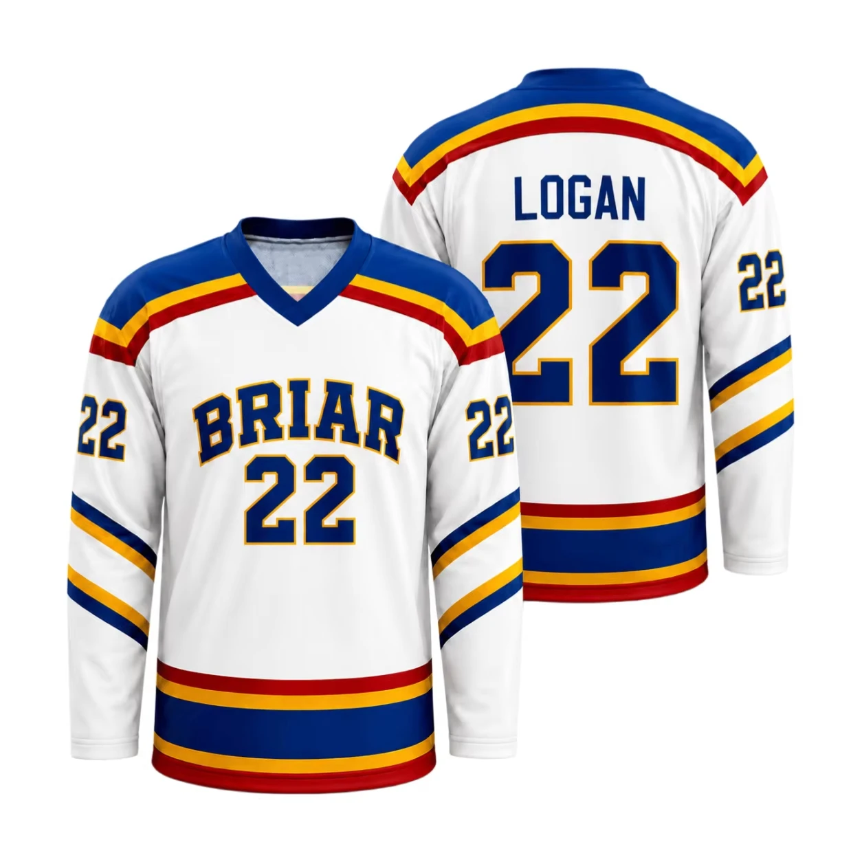 2026 Neues Briar University Hockey-Trikot Cosplay Langarm V-Ausschnitt T-Shirt Graham 44 Off Campus Sport-Oberteil für Herren und Damen – Detail 12