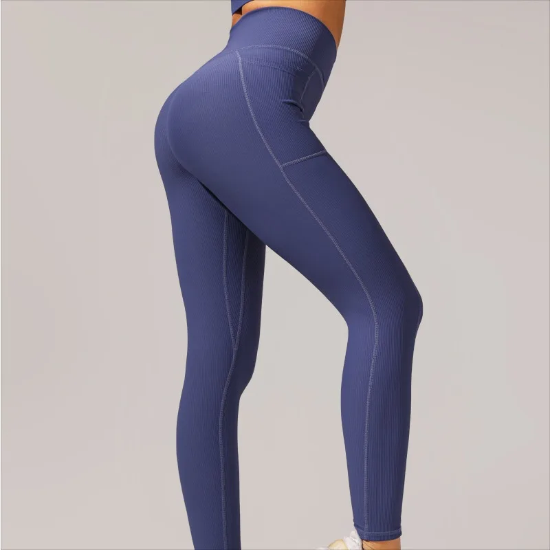 

Cross Waist Mermaid Pattern Sports Fitness Yoga Pants Cycling Peach Hip High Waist Pocket Tight Pants Lifting Buttocks Leggings