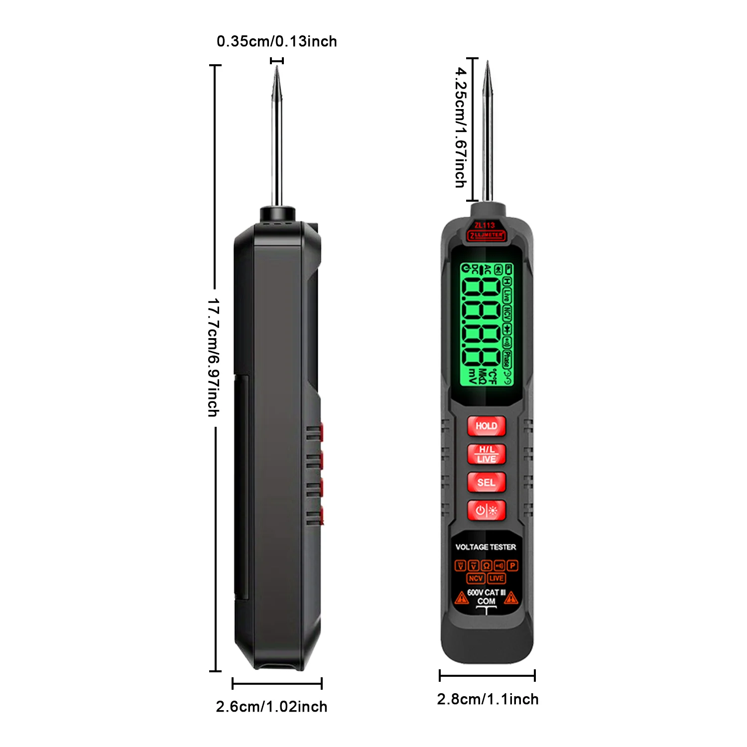 Smart Car Circuit Tester Digital Pen Multimeter AC DC Voltage Resistance Continuity Tester Automotive Circuit Test Tool ZL113A view 5