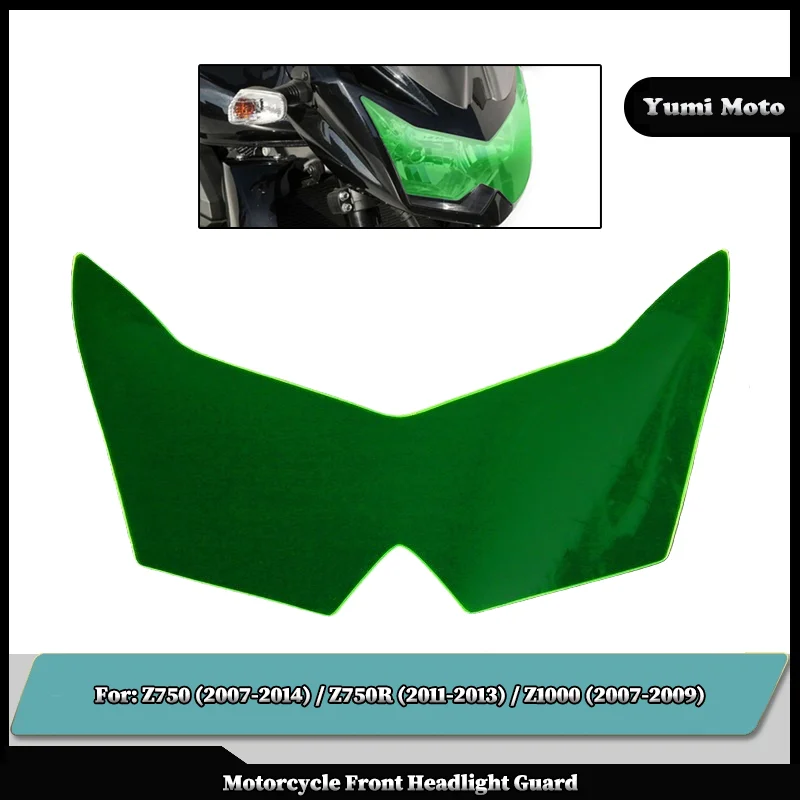 

Motorcycle Front Headlight Screen Guard Lens Cover Shield Protecto Fit For KAWASAKI Z750 Z1000 Z750R Z 750 1000 750R