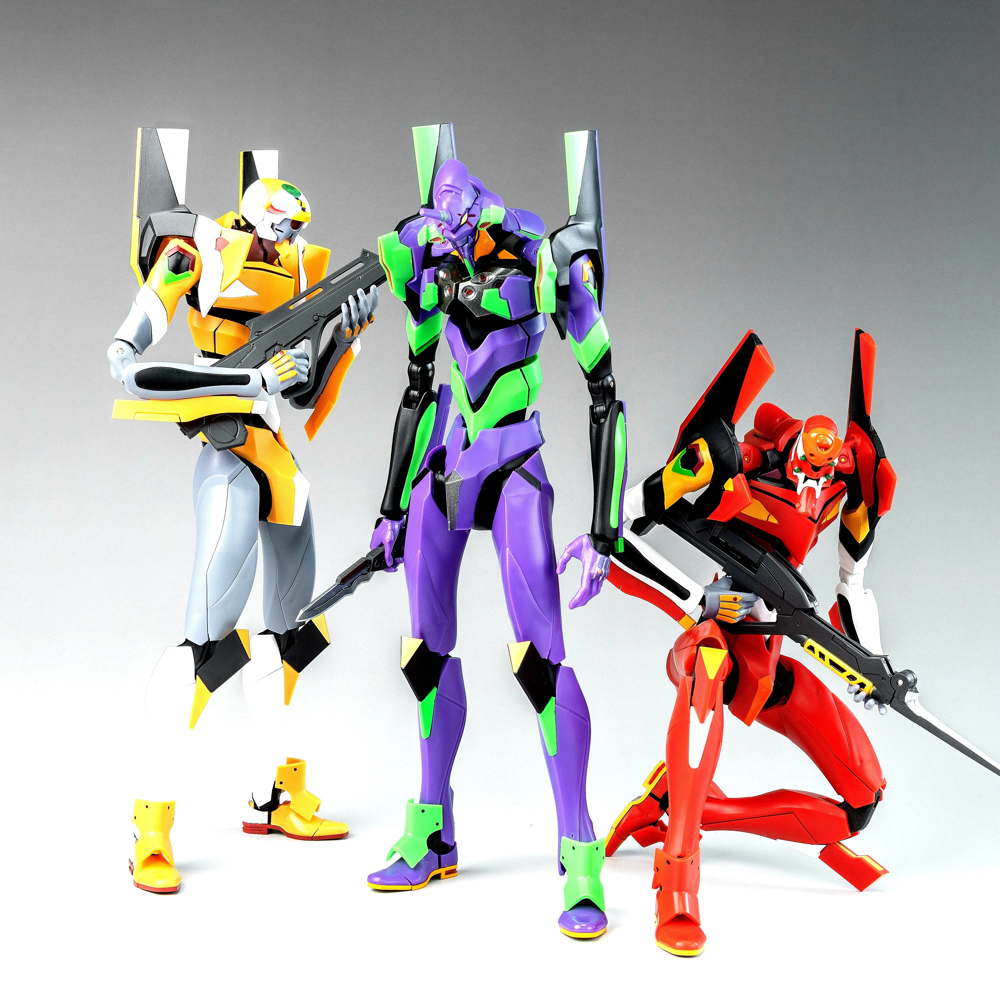 YOLOPARK Neon Genesis EVANGELION: AMK Series EVA -00 01 02 Modelo de figuras de juguete tipo Proto de 20 cm