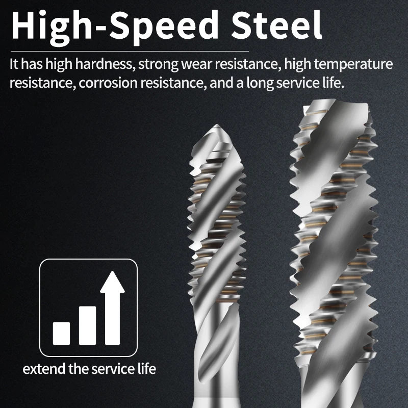 EiMoGe Store HSSE متري دوامة مخدد الصنابير M7M8M9M10M11M12M14M16M18M20M22M24 المسمار غرامة الموضوع الصنابير