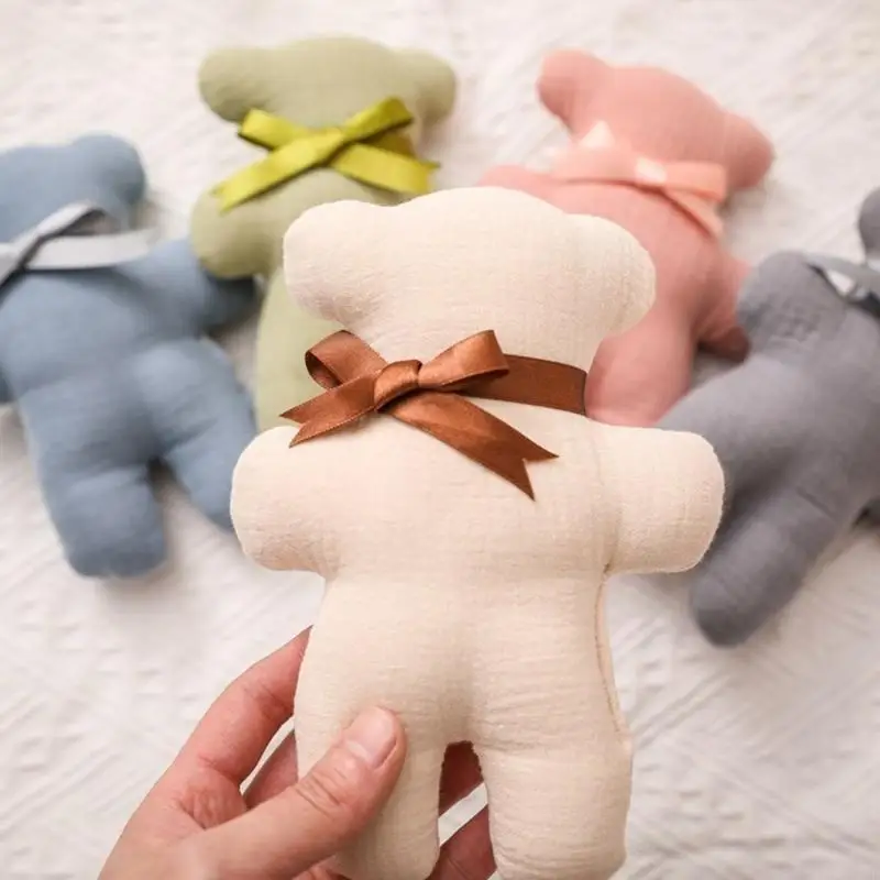 E06f Baby Animal Doll Teether Tobe Zabawanie lalki Ręka grzechotka wypchana zabawka niemowlę śpiąca lalka
