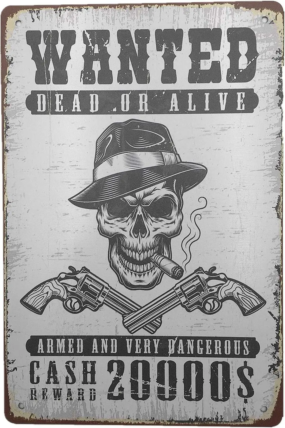 Metal Vintage Tin Sign Decor-Wanted for Garage Bar Pub Shop Funny Retro Wall Art ;-aluminum