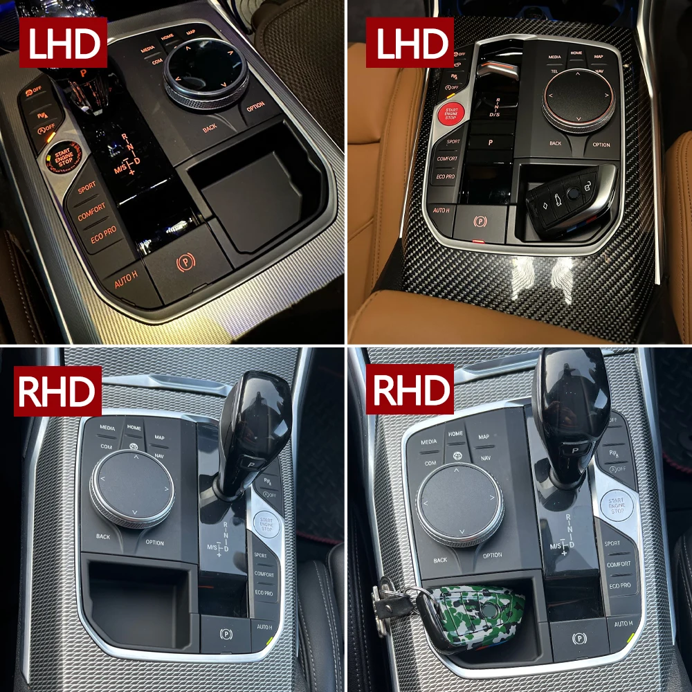 자동차 중앙 콘솔 기어 시프트 보관함, BMW 2 3 4 X3 X4 X5 X6 X7 시리즈 F40 G20 G26 G01 G02 G05 G06 G07 F98 용 수정