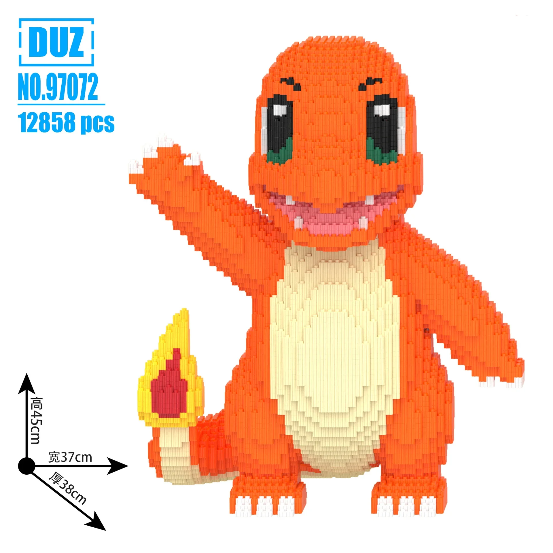 keeppley Nette Pokemon Pikachu Baustein 3D Bulbasaur Charmander Modell Montage Verbindung Mini Ziegel Figur Spielzeug für Home Dekoration 4