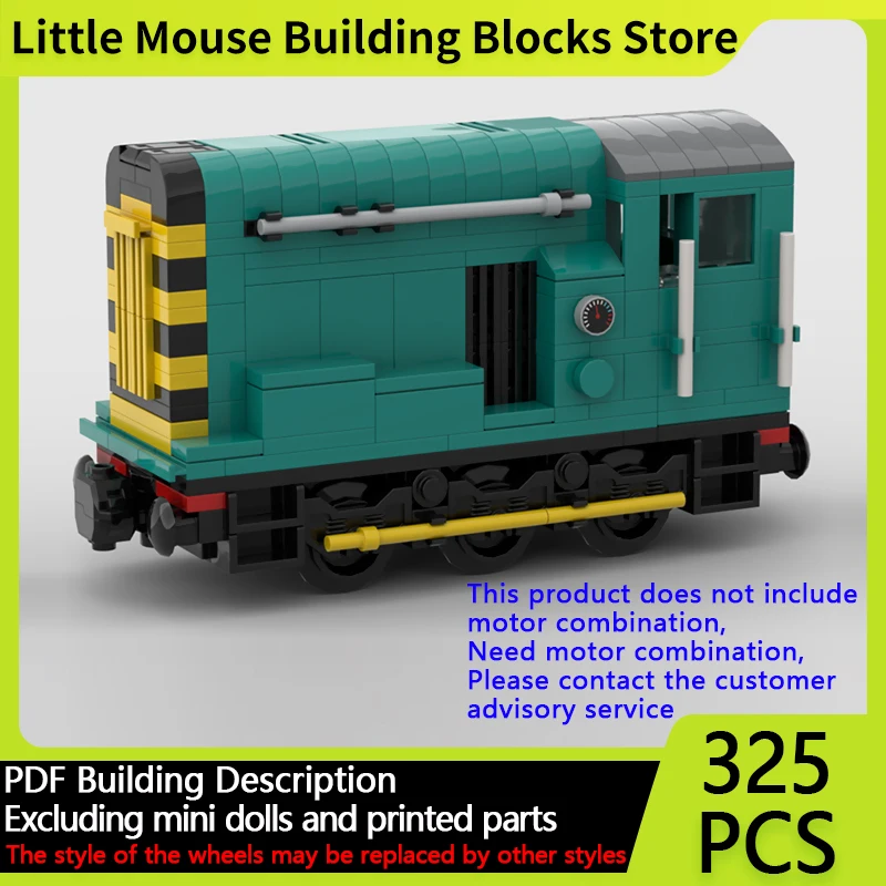 

City Car Model MOC Building Bricks Railway Class 08 Diesel Shunter Modular Technology Gifts Holiday Assemble Children Toys Suit