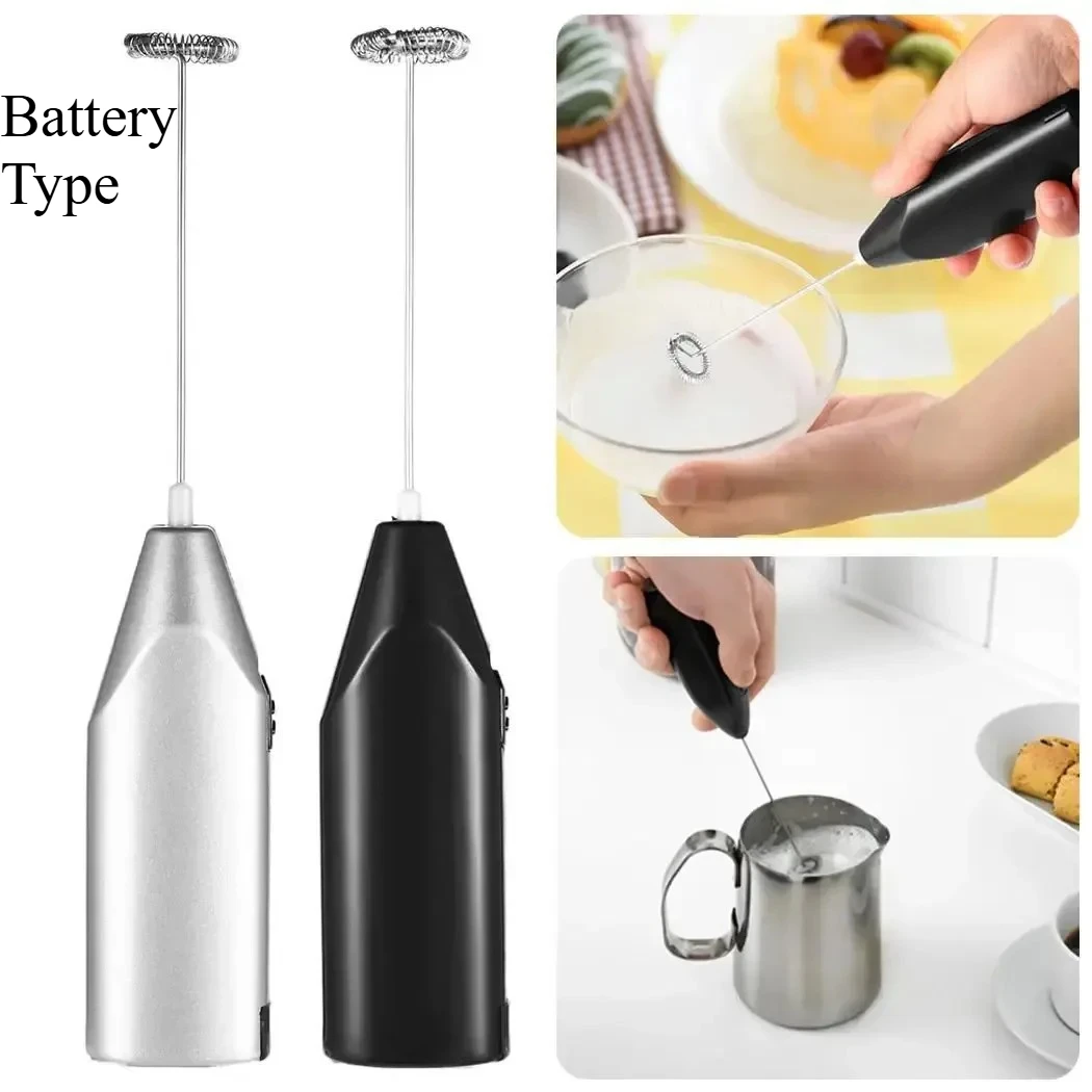 

Milk Frother Egg Beater Whip Cream Whip Coffee Tea Stirring Stick Household Food Grade Electric(USB/Battery) Mini Baking Cooking