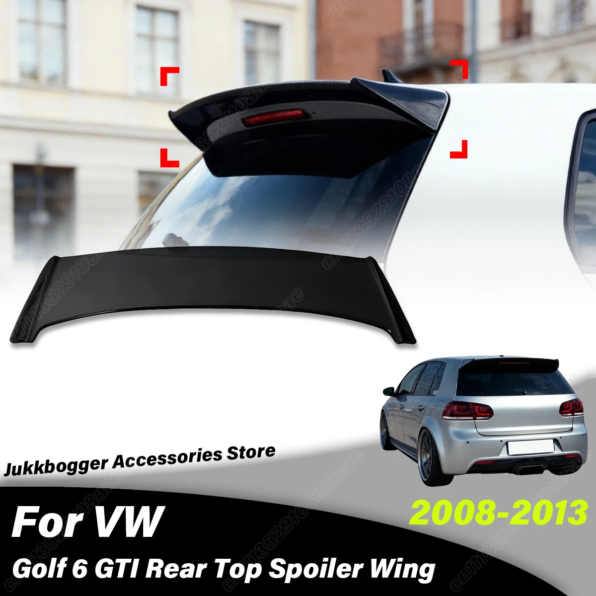 

For Volkswagen Golf 6 GTI 2008 2009 2010 2011 2012 2013 Automobile Rear Top Spoiler Board Tail Fixed Wing Decoration Body Kit