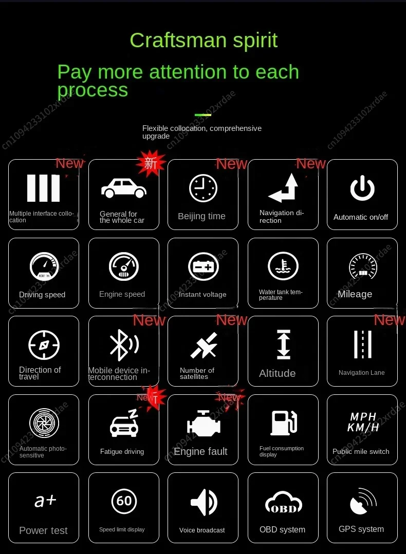 NewUniversal Smart Gauge Arrival Q10 HUD+GPS NavigationDigital Speedometer Car Head Up Display Diagnostic Tool Car Hud