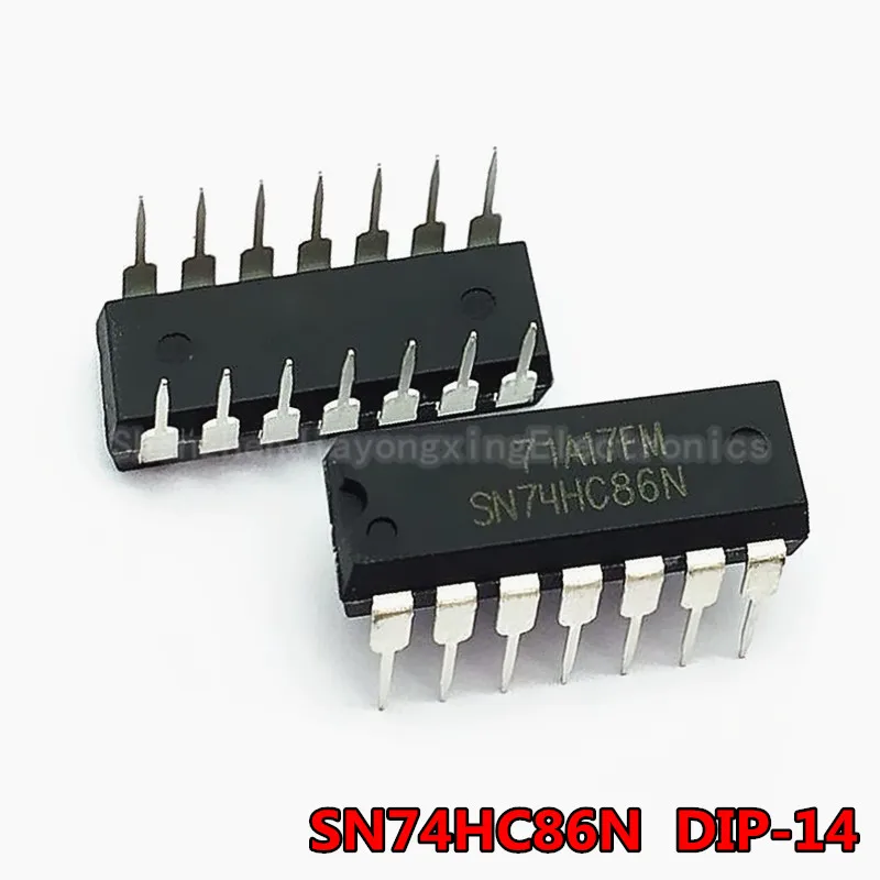 10PCS SN74HC86N DIP14 SN74HC86 DIP 74HC86N DIP-14 74HC86 new and original IC