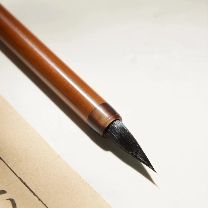 Wen Zhengming Regular Script Calligraphy Brush Rabbit Mixed Hair Running Script Copying Scriptures Brush High-end Writing Brush