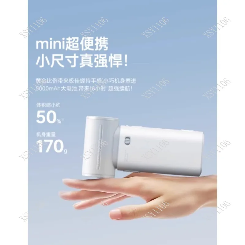 Handheld Turbo Fan 5000mAh 5 Speeds Super Strong Wind USB Rechargeable Long Battery Life Pocket Fan