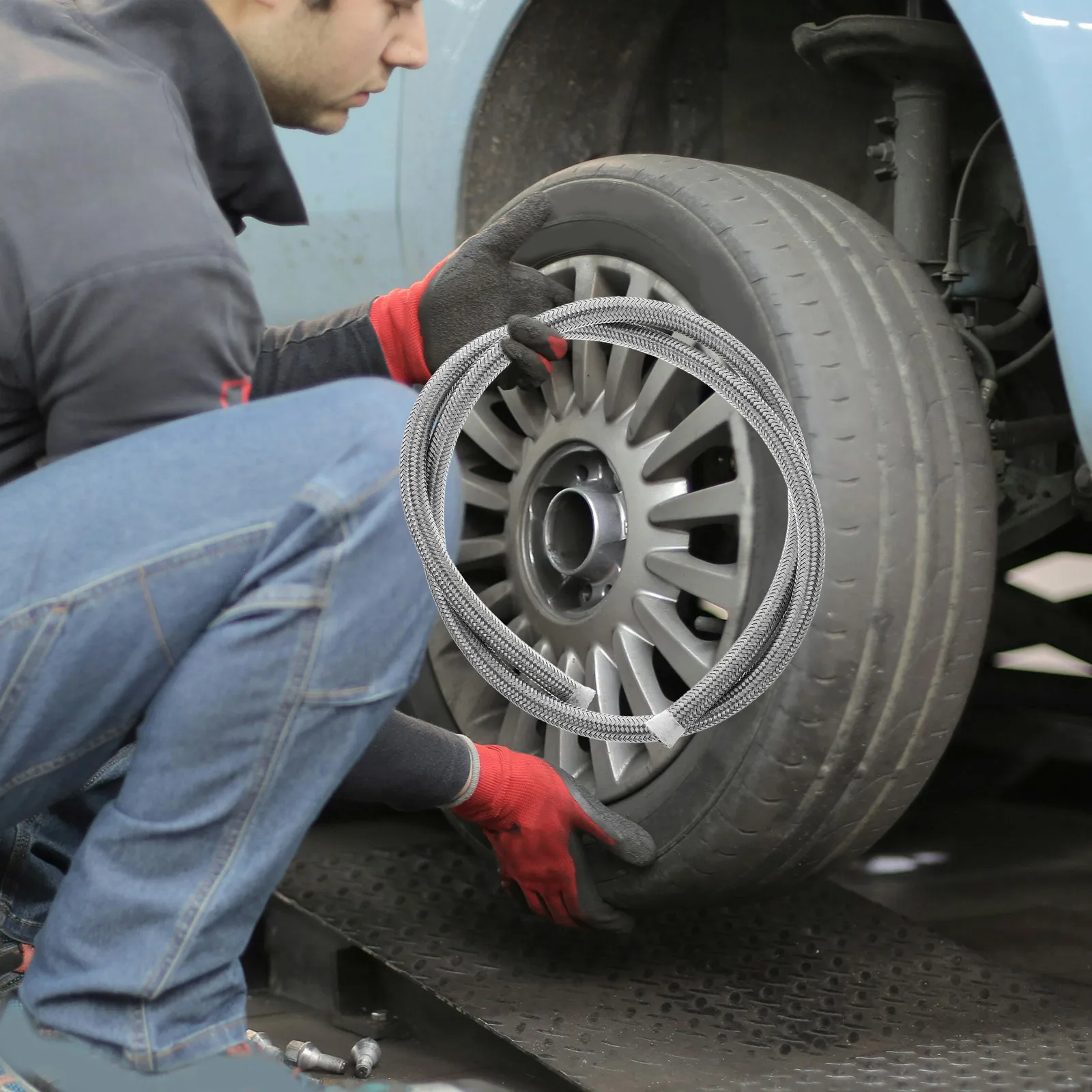 

Stainless Steel Braided Car Oil Cooler Hose Transmission Oil Cooler Pipe Fuel Line Gas Hose Tube Vehicle Replacement Parts