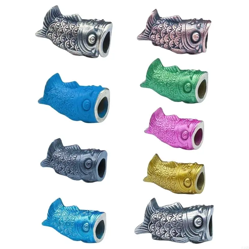 

Outdoor Survival Paracord Knifed Pendants Fishes Brasses Woving Lanyard Pendants
