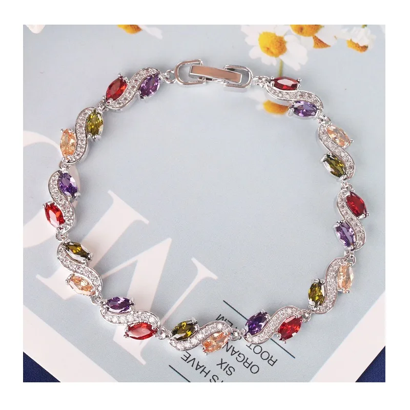 

Fashion Hipster Accessories Copper Zircon Bracelet Women's New Style Creative Bracelet