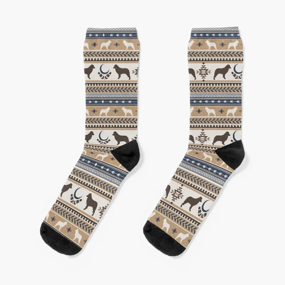 

Boho dogs | Australian shepherd tan Socks Women'S Compression Sock Thermal Socks Men