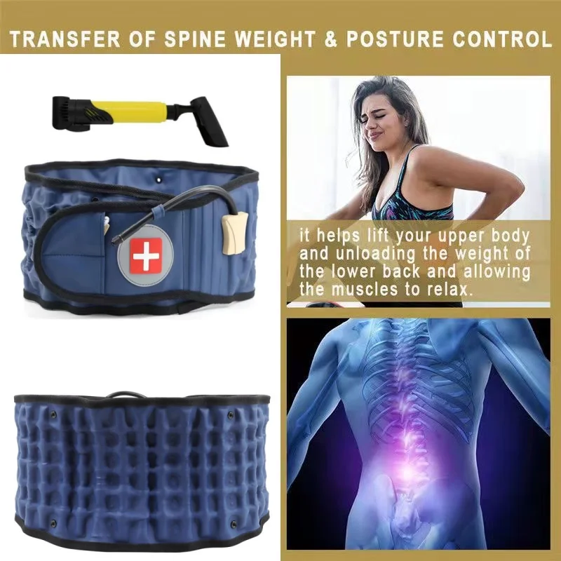 

Inflatable Waist Support Belt for Men And Women Fixed Lumbar Spine Support Air Bag for Pressure Reduction