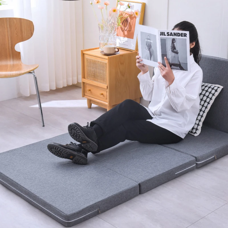 Memory Foam Folding Mattresses Bay Window Seat Pad Yoga Mat for Sleeping on The Floor Tatami Furniture School Office Lunch Break