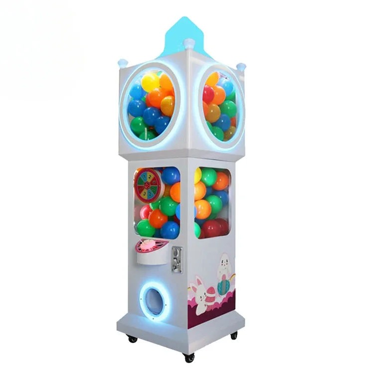 Capsule toy elastic ball dispenser, children's chewing gum candy vending machine