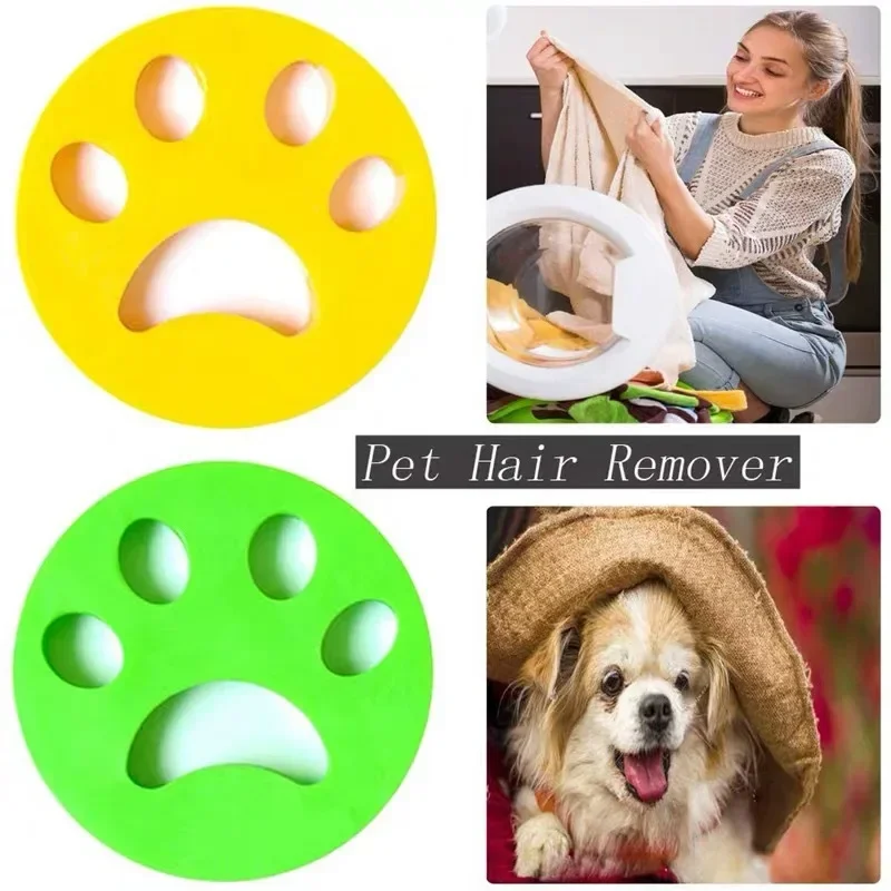 

Pet Hair Remover Washing Machine Accessory Cat Dog Fur Lint Hair Remover Clothes Dryer Reusable Cleaning Laundry Dryer Catcher