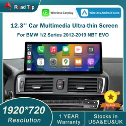 RoadTop Wireless CarPlay Android Auto Multimedia Display Linux Screen For BMW Series 1 2  F20 F21 F22 F23 NBT EVO System