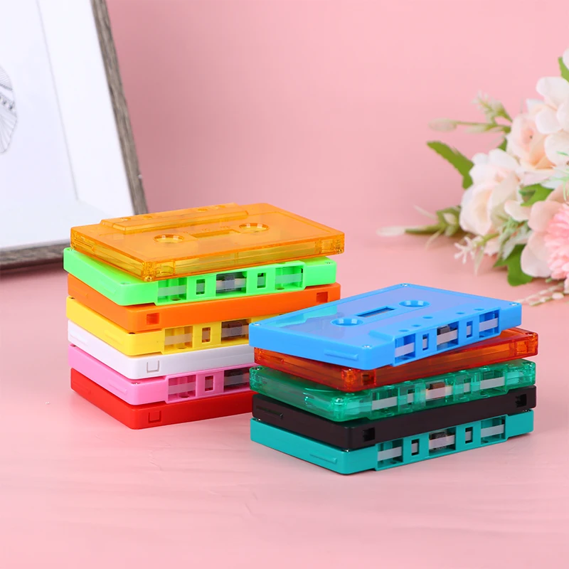 1Pc Color Blank Tape Case Audio Magnetic Audio Recording Cassette Tape Shell Empty Reel To Reel Cassette(no Tape Core)