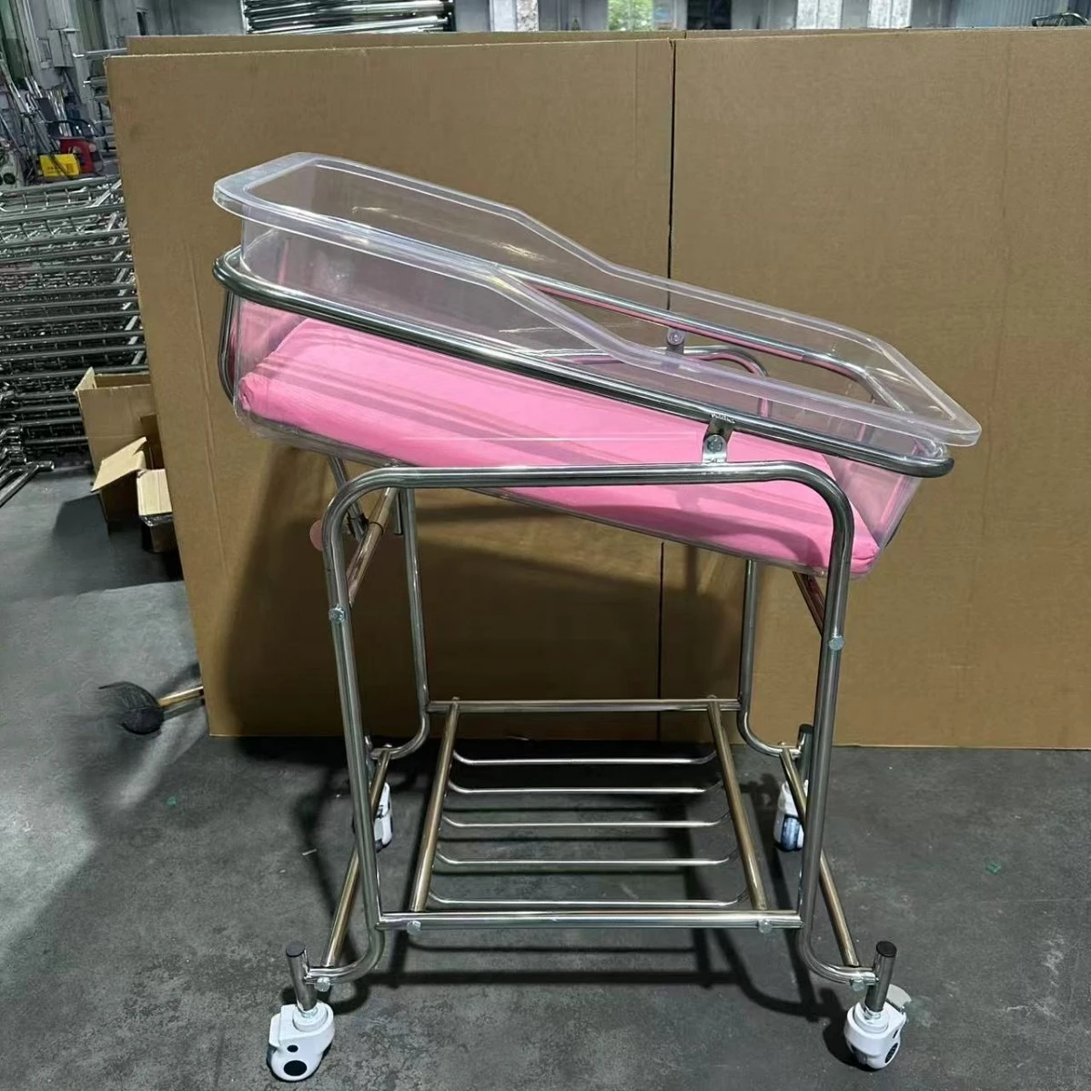 Stainless Steel Baby Bassinet  - Baby Nursery Cart ulasan dan harga