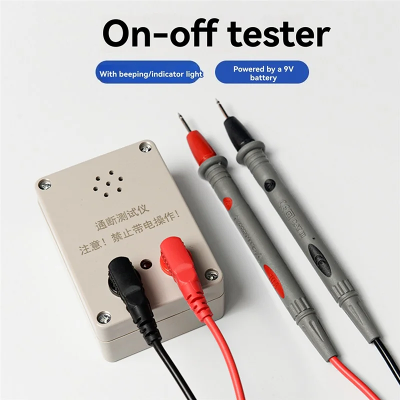 A88E-Continuity Test Buzzer Continuity Tester 9V On-Off Switch Tester Continuity Tester For Circuit Measure