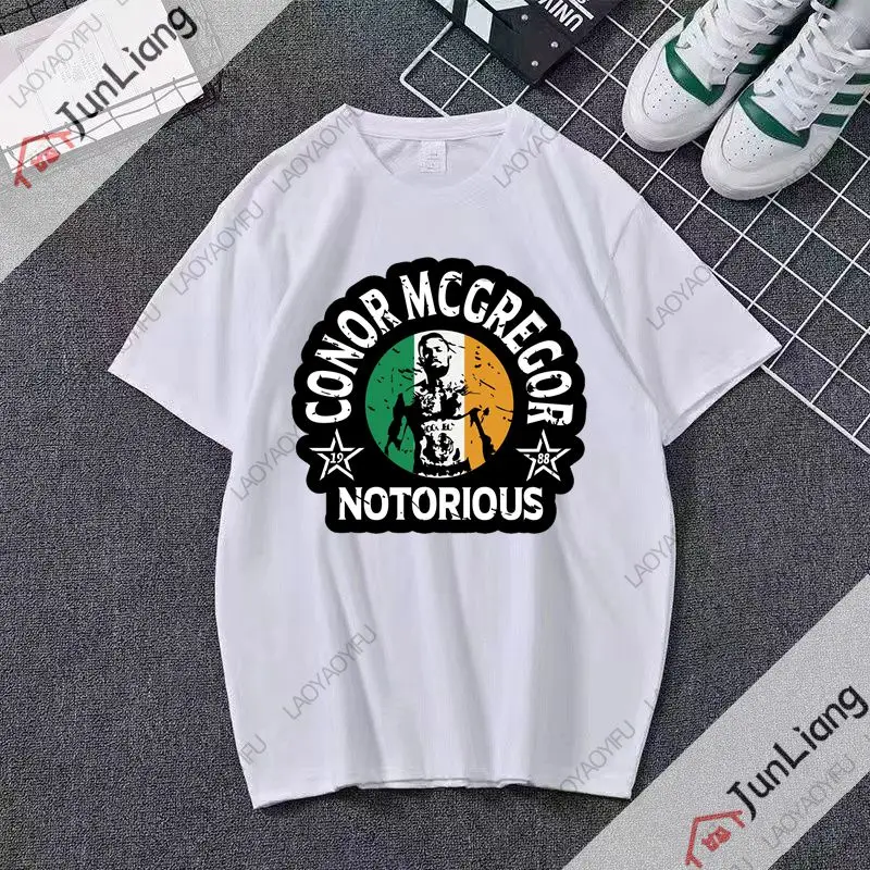 Conor McGregor Tattoo Inspired Fun Printed T-shirt for Men and Women Fashion Casual Wear O Collar Short Sleeve Oversized Top