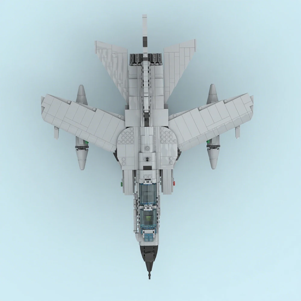 Tornado GR-jatos de combate militares modernos, modelo MOC, bloques de construcción, equipo de guerra, regalo Modular, vacaciones, montar, juguetes para niños, traje