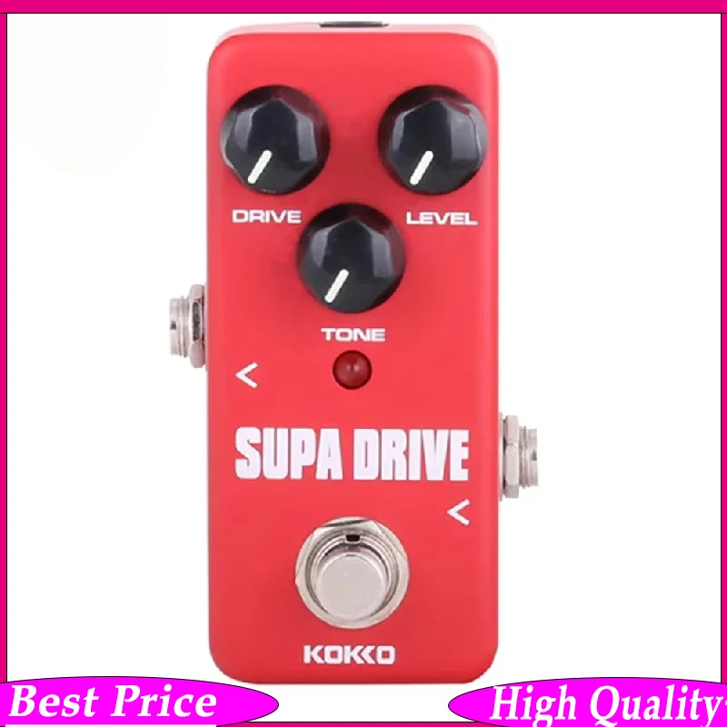 

Педаль для электрогитары FOD5 SUPA DRIVE Overdrive, портативная мини-педаль эффектов для гитары, аксессуары для музыкальных инструментов и гитар
