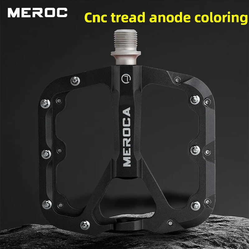 

MEROCA ультра легкая высокопрочная велосипедная педаль из алюминиевого сплава, большая педаль с ЧПУ, противоскользящая педаль для горного велосипеда, аксессуары для велосипеда