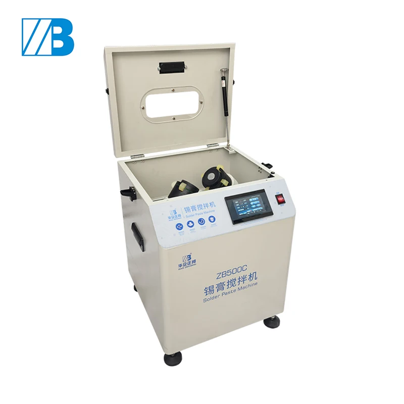 ZB500C Full Automatic Solder Paste Mixer 500g-1000g for Repair PCB Touch Screen Control Solder Paste Mixer for PCB Assembly Line