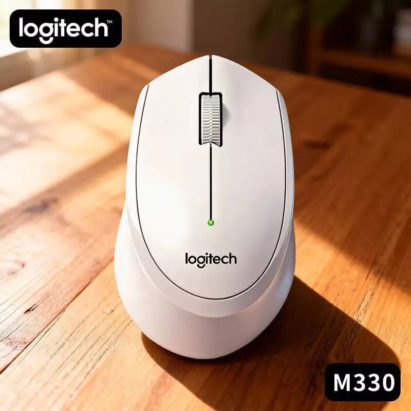 

Original Logitech M330 Silent Plus Wireless Mouse with USB Receiver Plug and Play Easy Setup Windows Mac