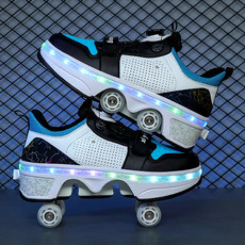 

2025 new roller skates students outdoor wheel shoes multi-functional sports shoes 33-43 size high quality roller skates
