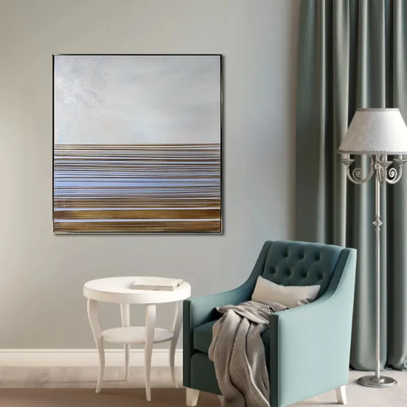 

z Living Room Decor Hand Made Oil Painting Canvas Texture Artwork Abstract Hand Painted Oil-Painting