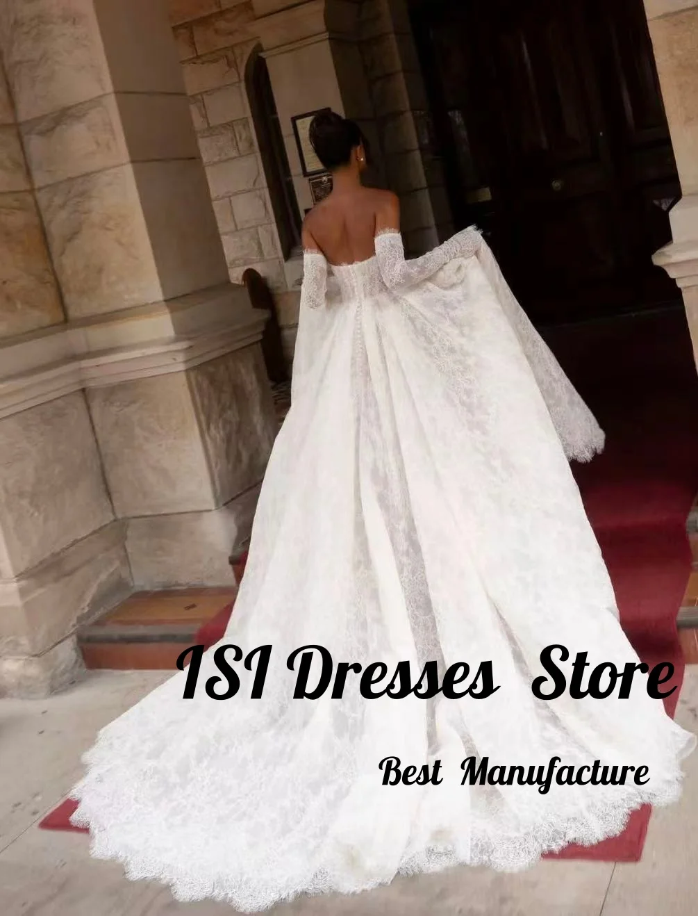 ISI Customized Charming Lace Wedding Dress Sweetheart Remove Sleeves A-Line Luxury Bridal Gown Sexy Girl Vestido De Novia 2026