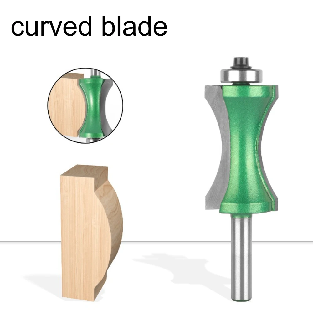 Arc Shaped with 8 Handles Painted Green Woodworking Milling Tool Flat Bottomed Arc Curved Wooden Board Slotting Trimming Machine
