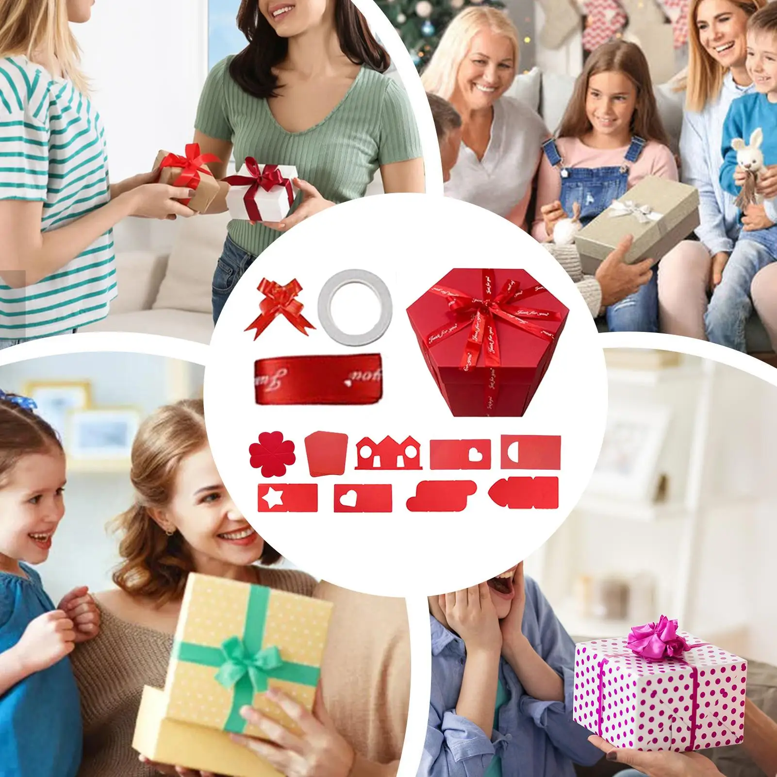 

Коробка для фотографий «сделай сам», 8-слойная многоразовая рождественская упаковка, коробка для любви ко Дню святого Валентина для планировщиков вечеринок, родителей, пар, друзей