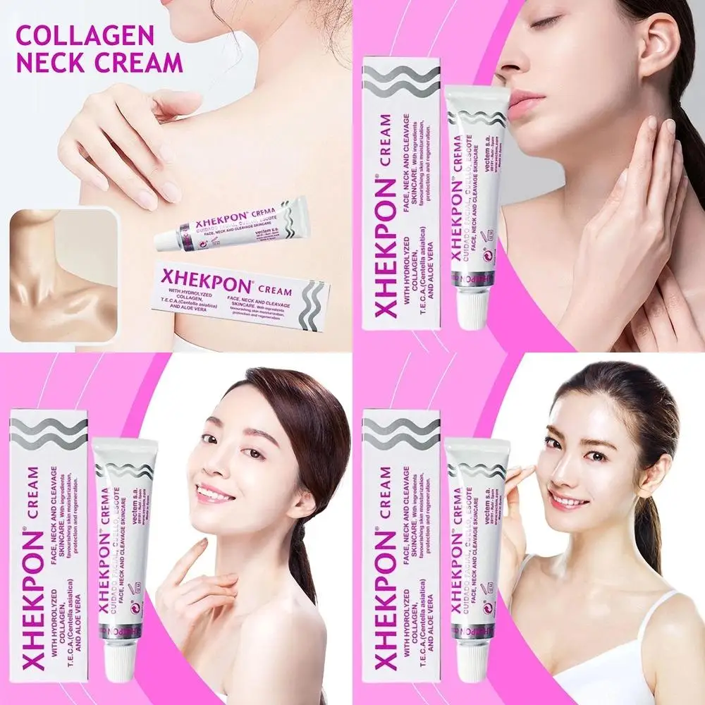 Collagen Neck Wrinkle Removal Lifting Firming Cream Natural Plant Extraction Evenly Bright Dull Skin Tone Moisturizing Cream