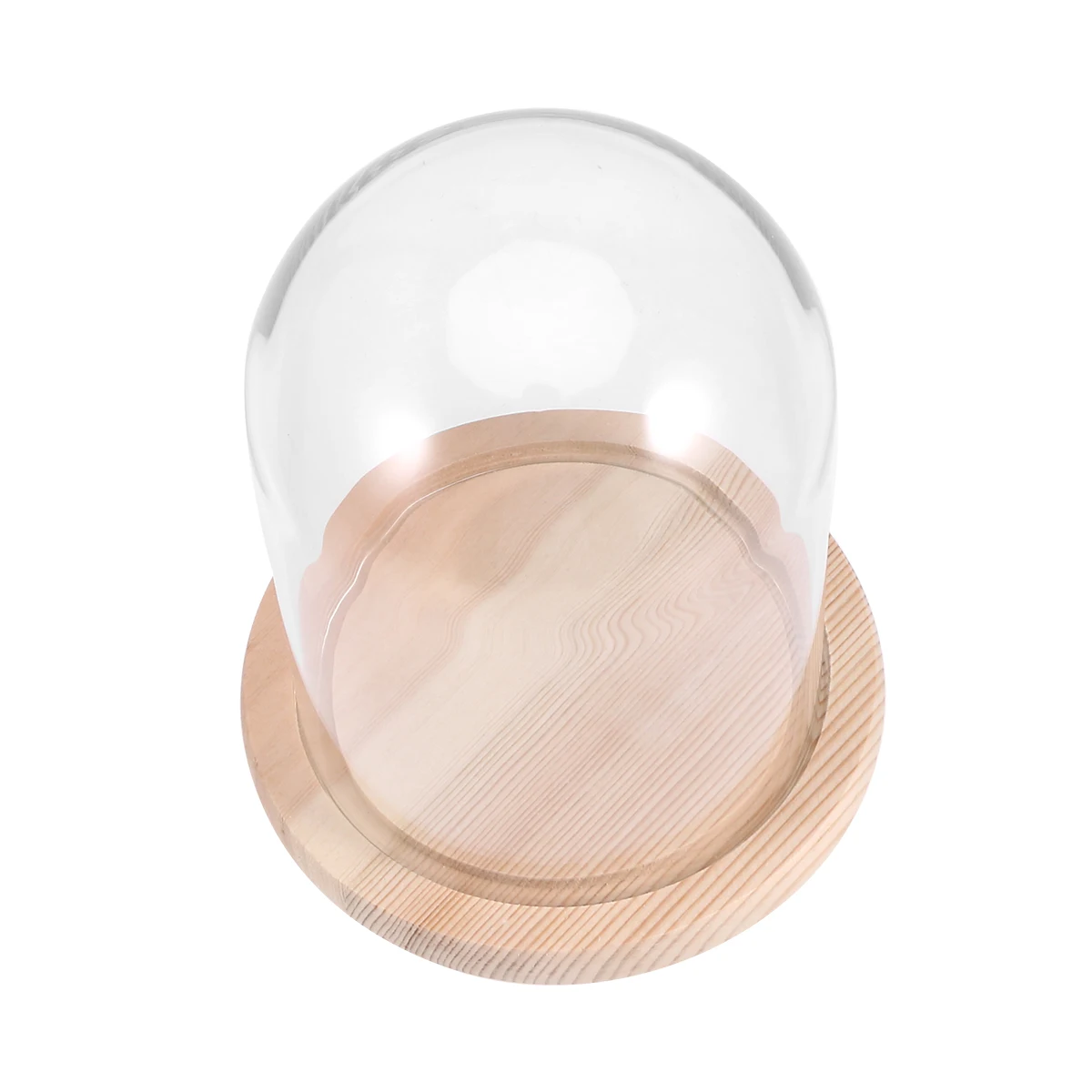 

9 X12cm Preserved Flower Glass Cover Cloche Dome Transparent Bell Jar Display Box