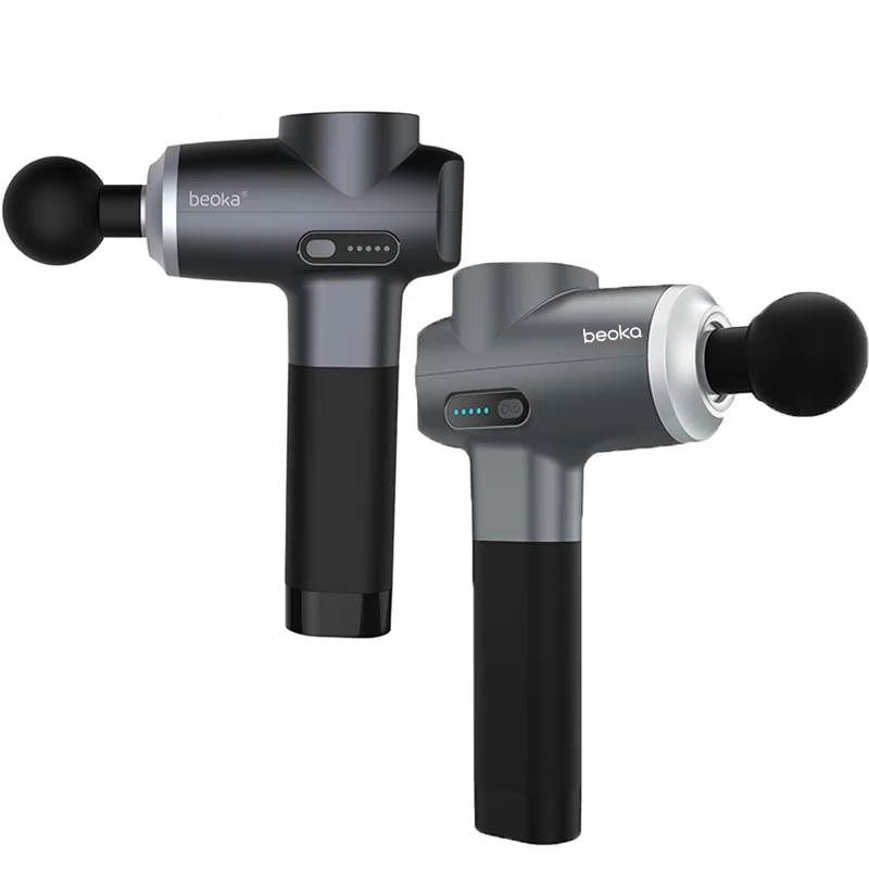 Beokas 2025, профессиональная зарядка, массажный пистолет для мышц лица, вибрация глубоких тканей, функция горячей и холодной воды, головка тела