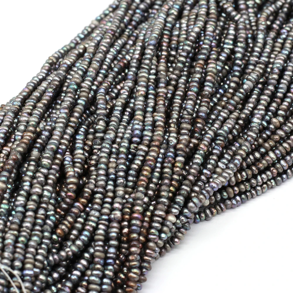Natural Pearl Beads Freshwater Black Potato Pearls Small Beads for DIY Crafts Bracelet Necklace Jewelry Making Accessories