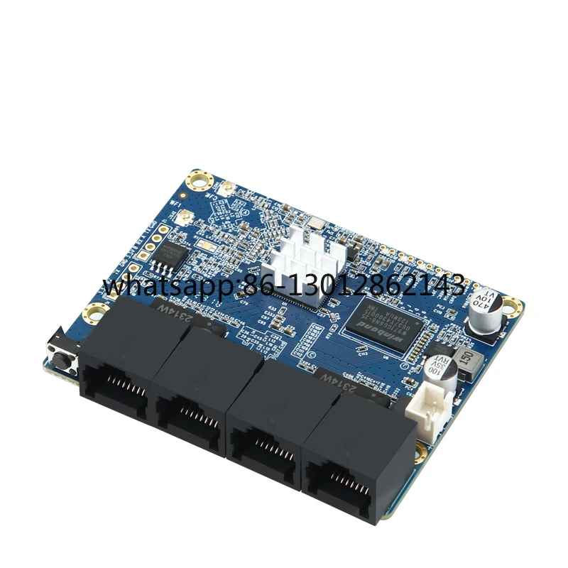 Industrial grade small and micro 4-port wireless wifi router module built-in network relay PCBA board wide voltage 24V